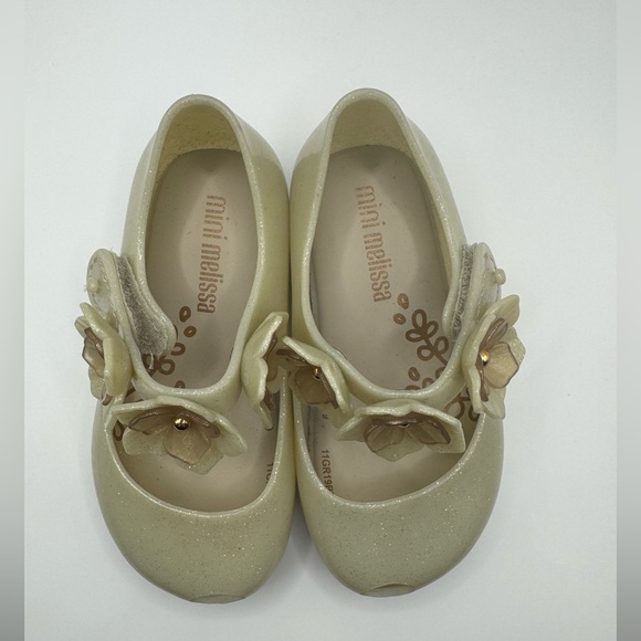 Mini Melissa Glitter Flower Mary Janes – Size 6 - Picture 5 of 6